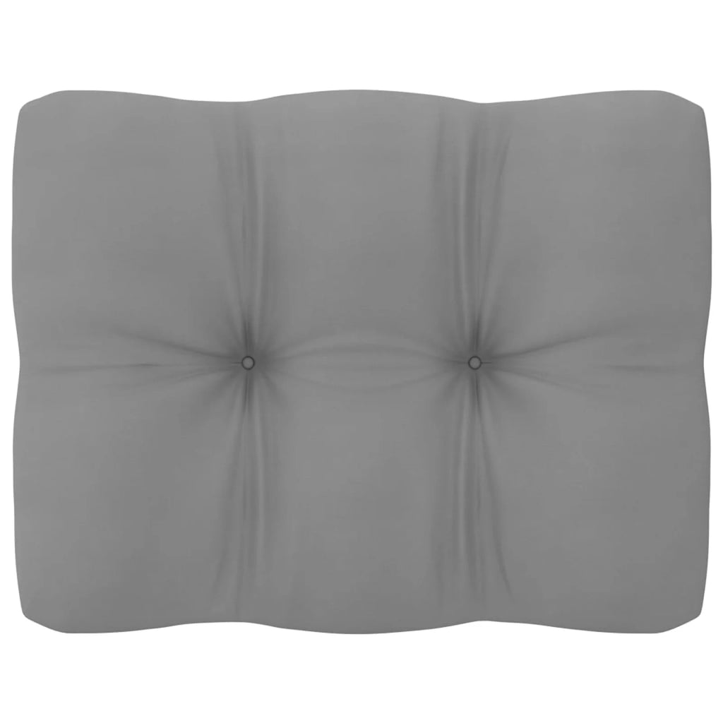 Set of 3 Gray Cushioned Patio Lounge Sectional Sofa with Footrest T2654