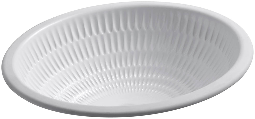 Earthen White Undercounter Bathroom Sink E699