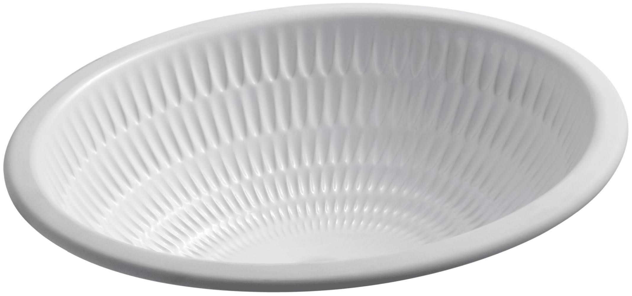 Earthen White Undercounter Bathroom Sink E699