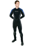 Black/Blue 3mm Full Wetsuit W6789