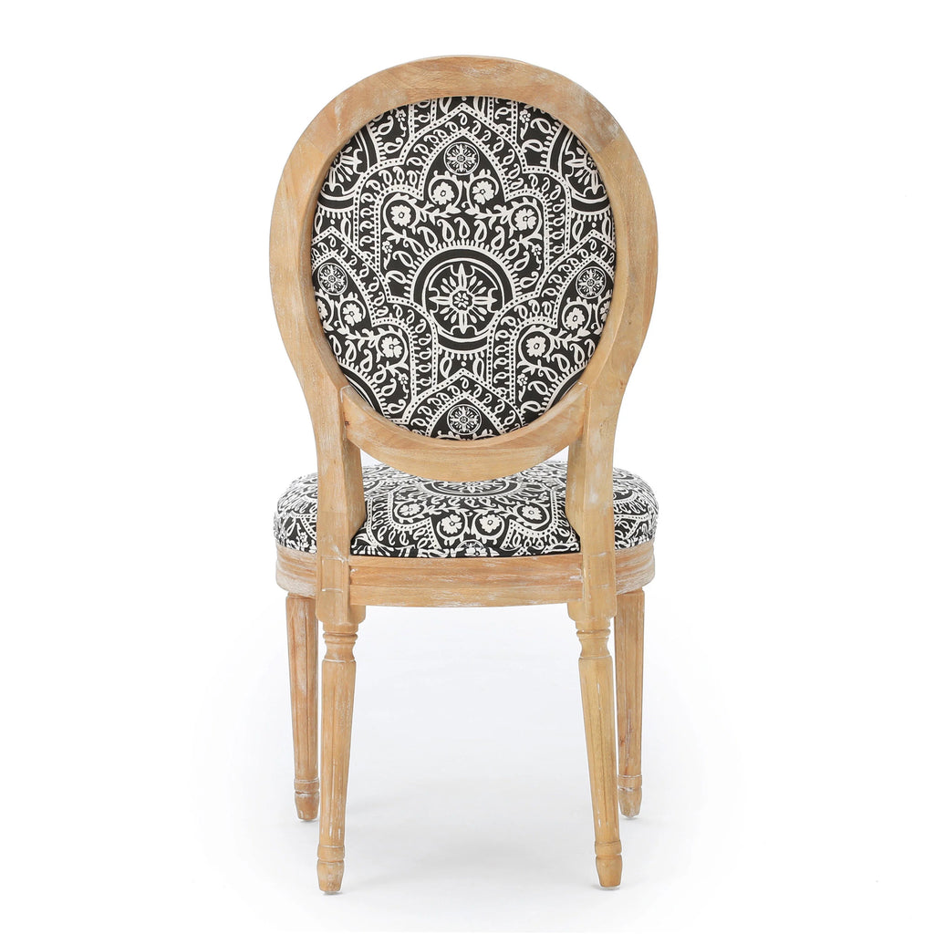 Black Fabric Dining Chairs, Set of 2 G43968