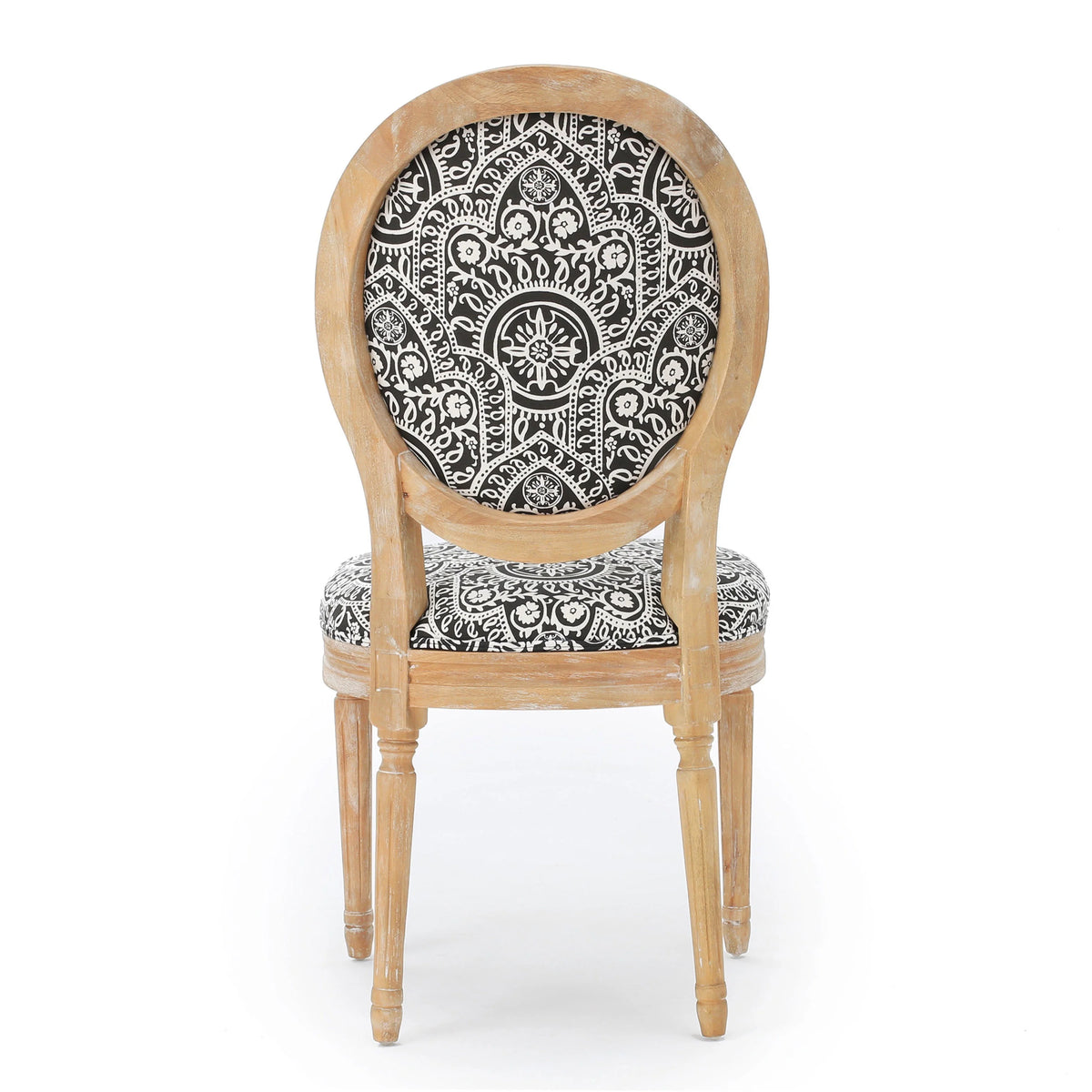Black Fabric Dining Chairs, Set of 2 G43968