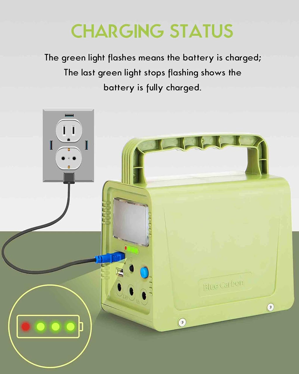 84Wh Portable Power Station with Solar Panel & Flashlights, USB DC Outlets, Pack of 2 E76391