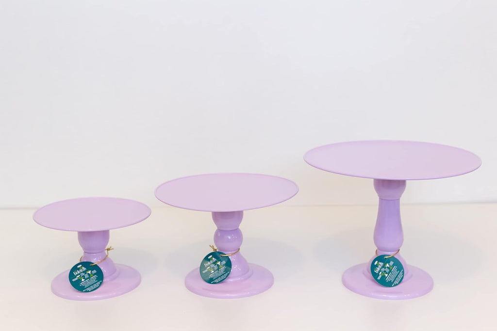 Set of 3 Cake Stands (Light Pink) V965600