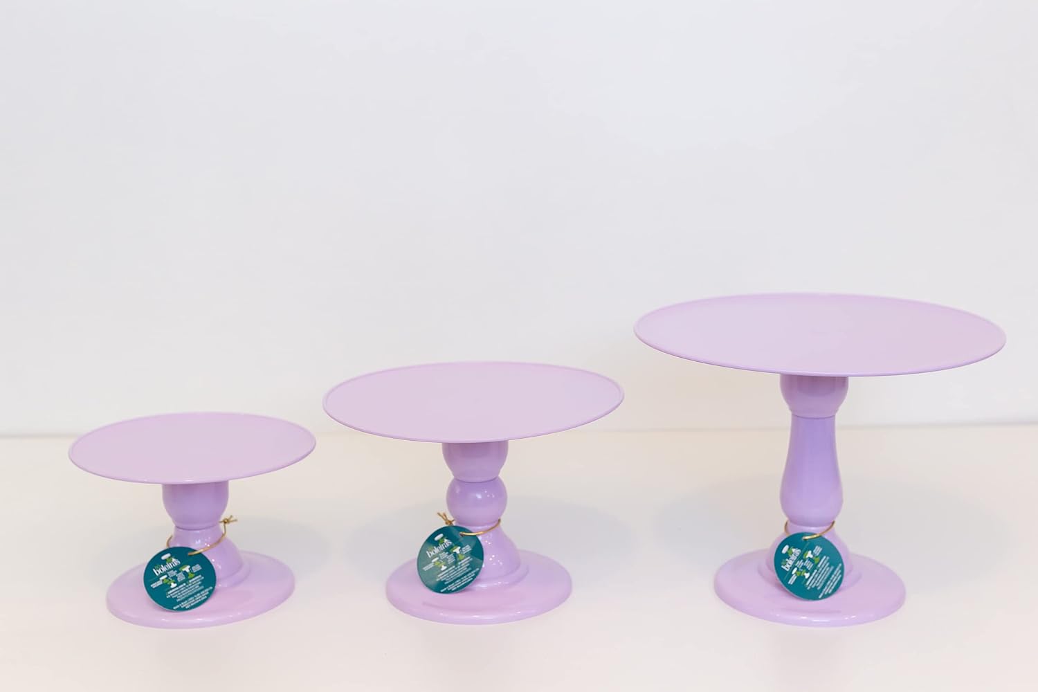 Set of 3 Cake Stands (Light Pink) V965600