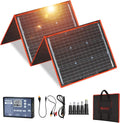 160W 18V Portable Folding Monocrystalline Solar Panel Kit with 2 USB Outputs Controller K279299
