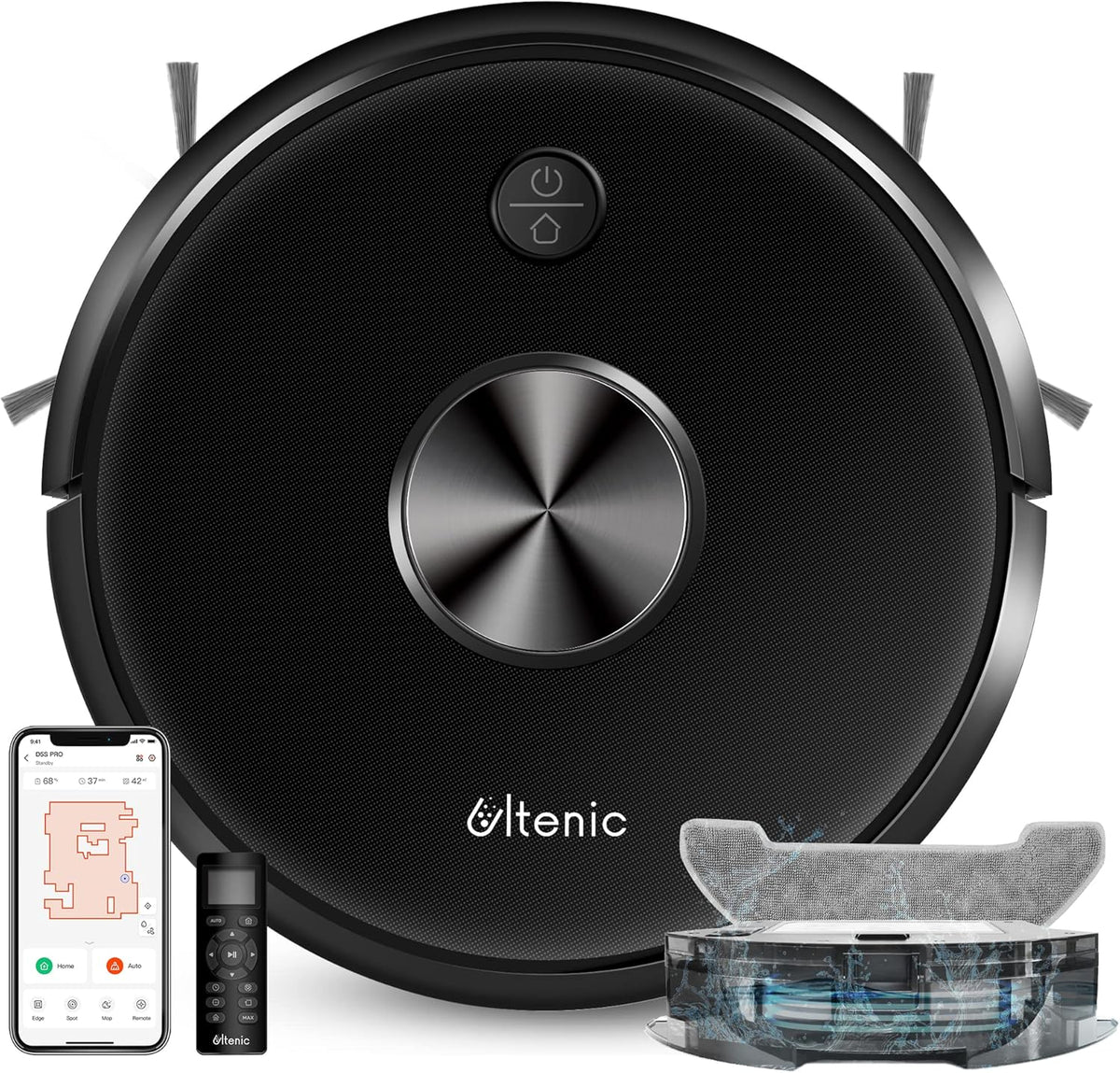Robot Vacuum Cleaner and Mop, 2500Pa Suction, 150Mins Runtime N7479