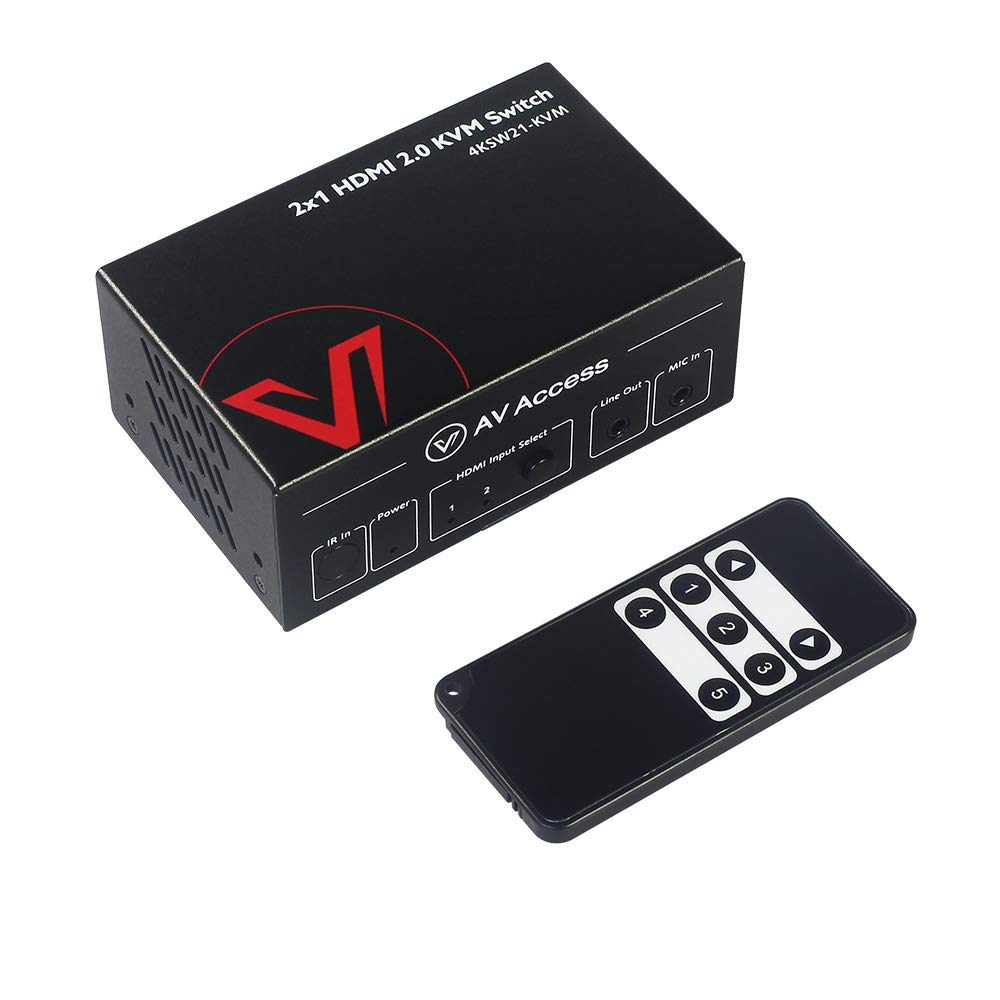 KVM Switch 4 Port HDMI 2.0 4K@60Hz HDR10 USB Switch D23171