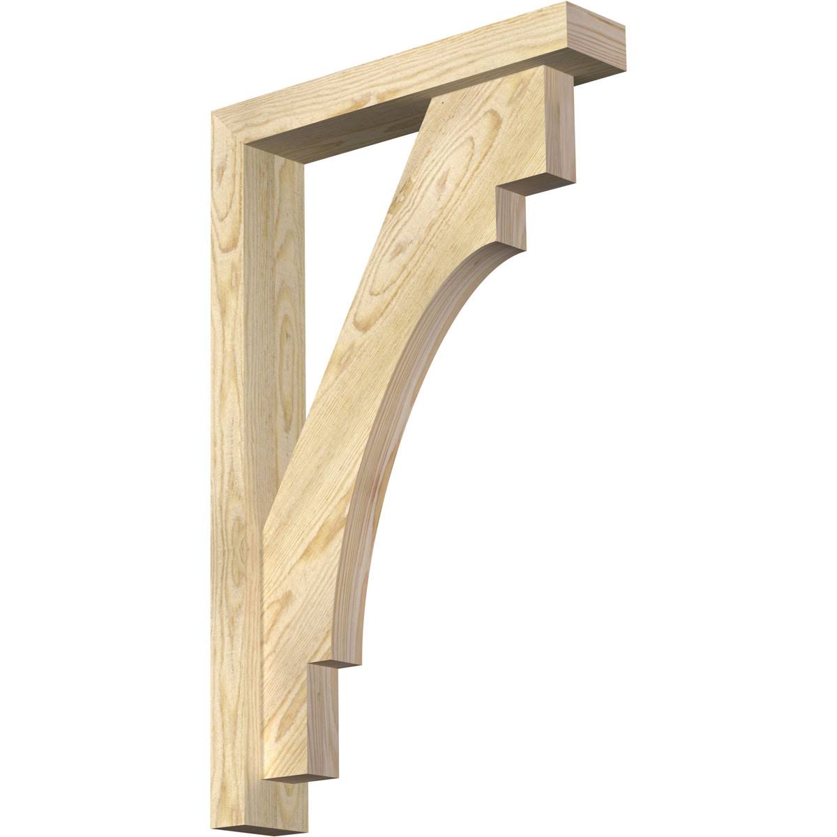 Rough Sawn Douglas Fir Bracket with Offset Brace Q785084