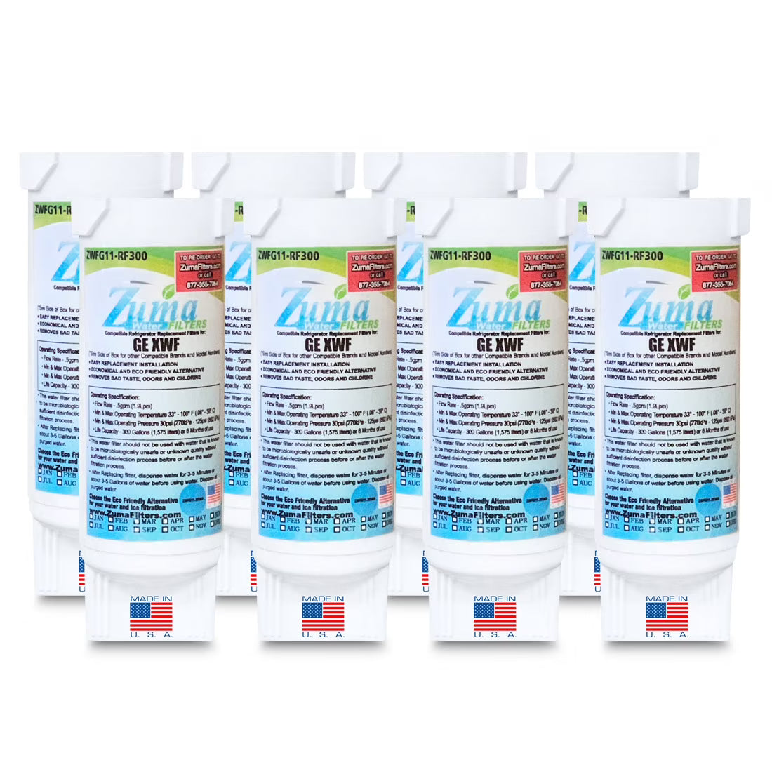 Water and Ice Filter, 8 Pack K142