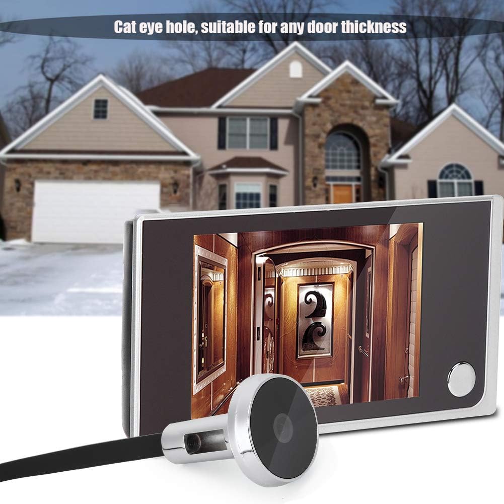 Video Doorbell 3.5 Digital LCD Security Camera 120 Degree Peephole Viewer U6780