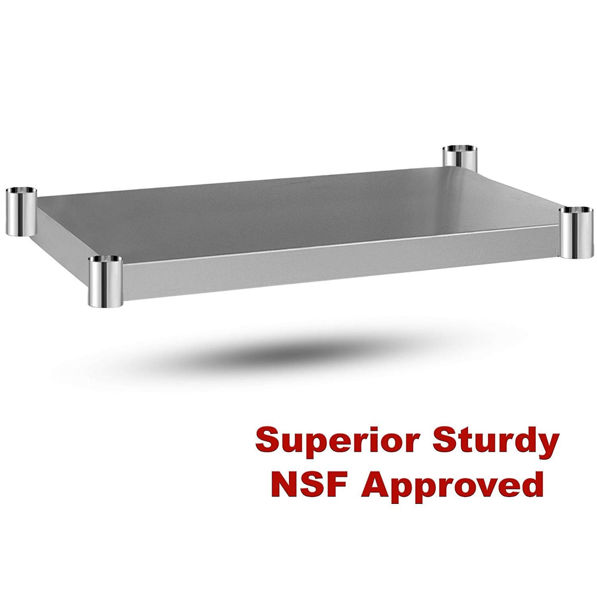 Stainless Steel 30 x 18 Inch Metal Table Cart with Caster Wheel V554