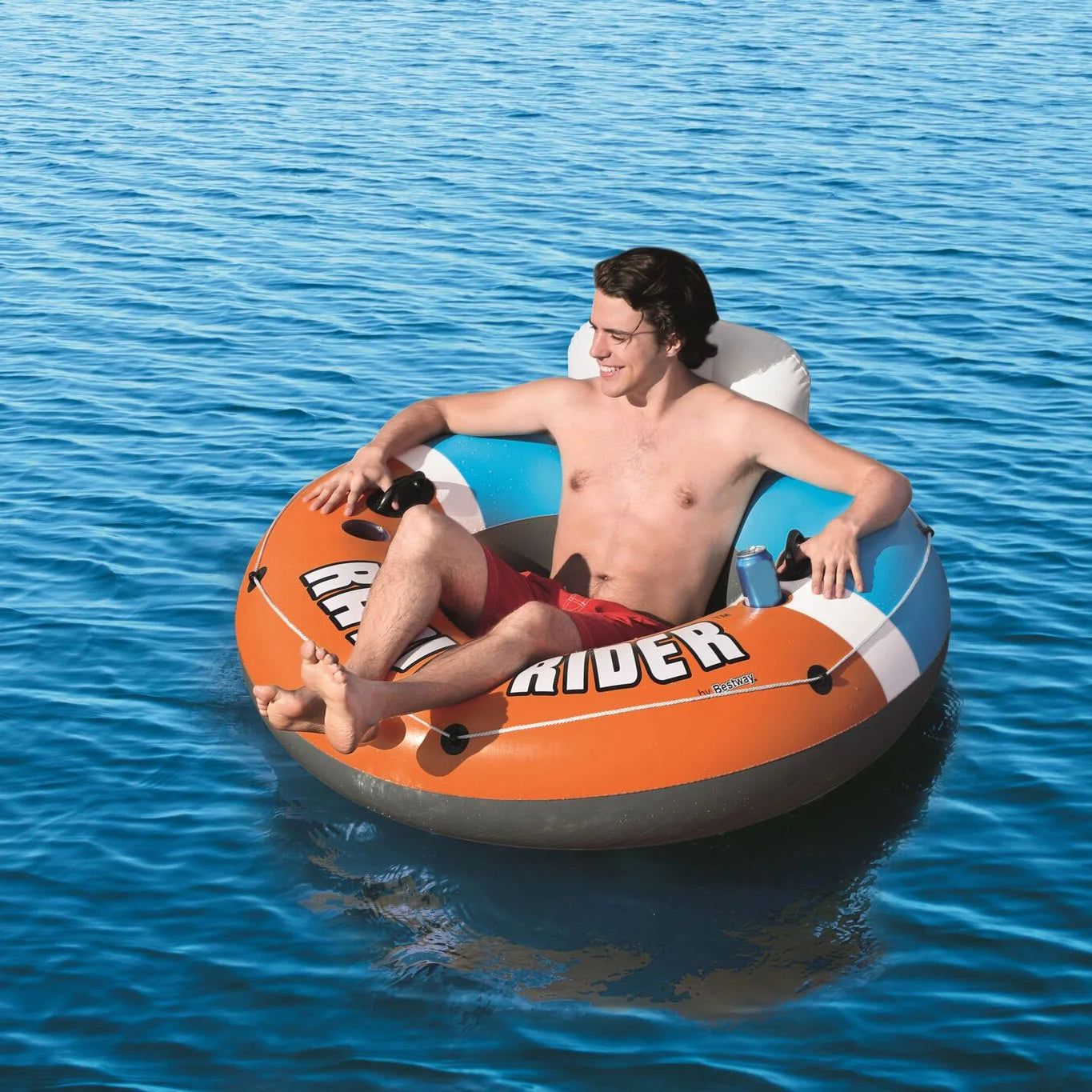 Orange Inflatable Pool Float (8 Pack) E660742
