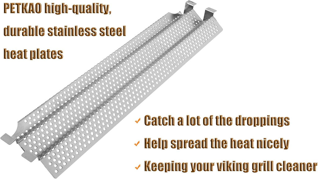 Stainless Steel Heat Plates Replacement Parts, 4PCS Pack of 2 L180