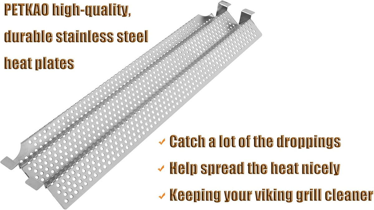 Stainless Steel Heat Plates Replacement Parts, 4PCS Pack of 2 L180