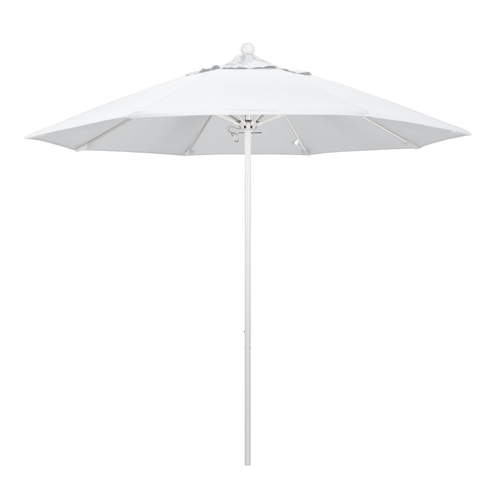 White Olefin Fiberglass Market Umbrella I167020
