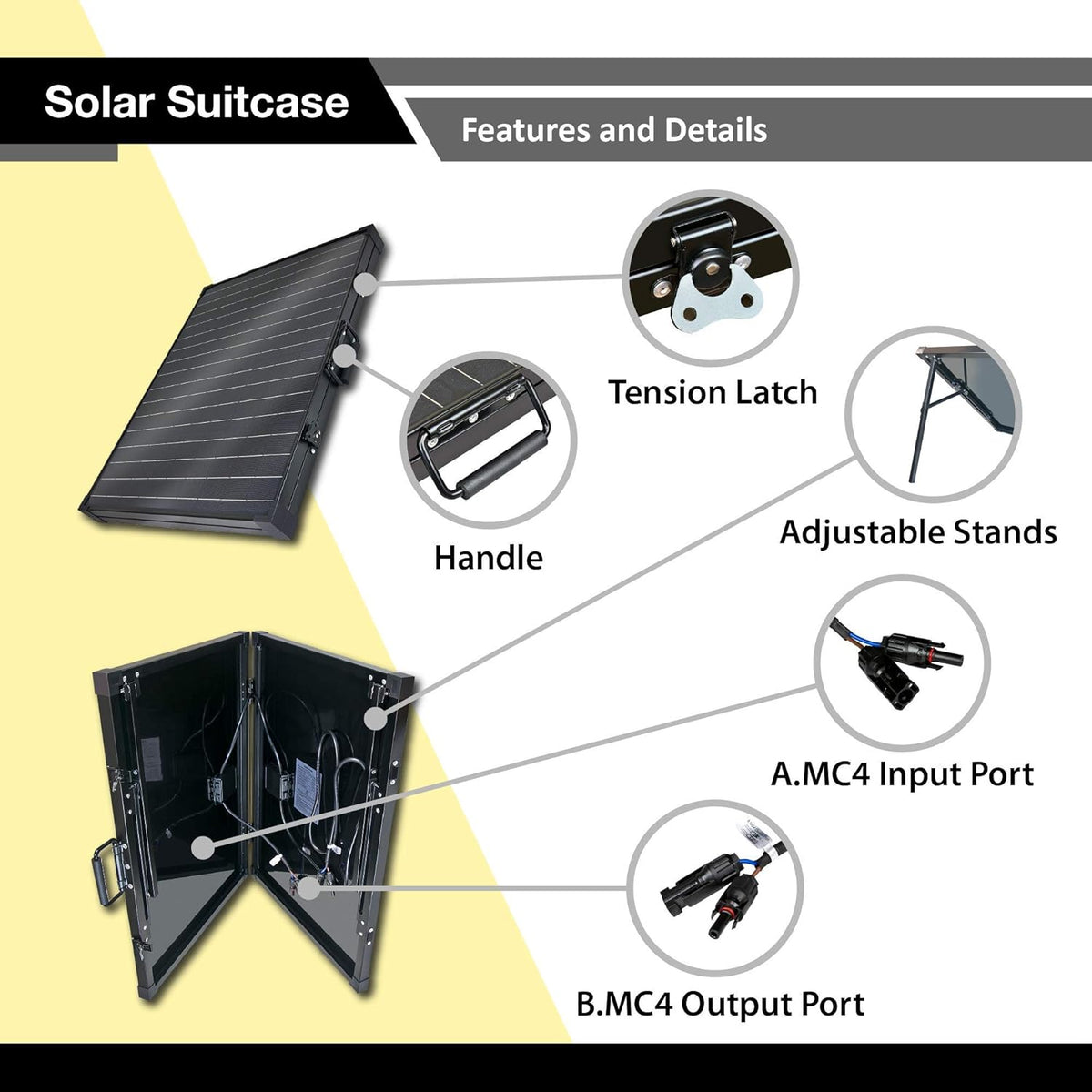 Solar Power Station with 100W Foldable Solar Panel S139