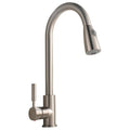 Commercial Stainless Steel Single Handle Pull Down Sprayer Kitchen Faucet D83613