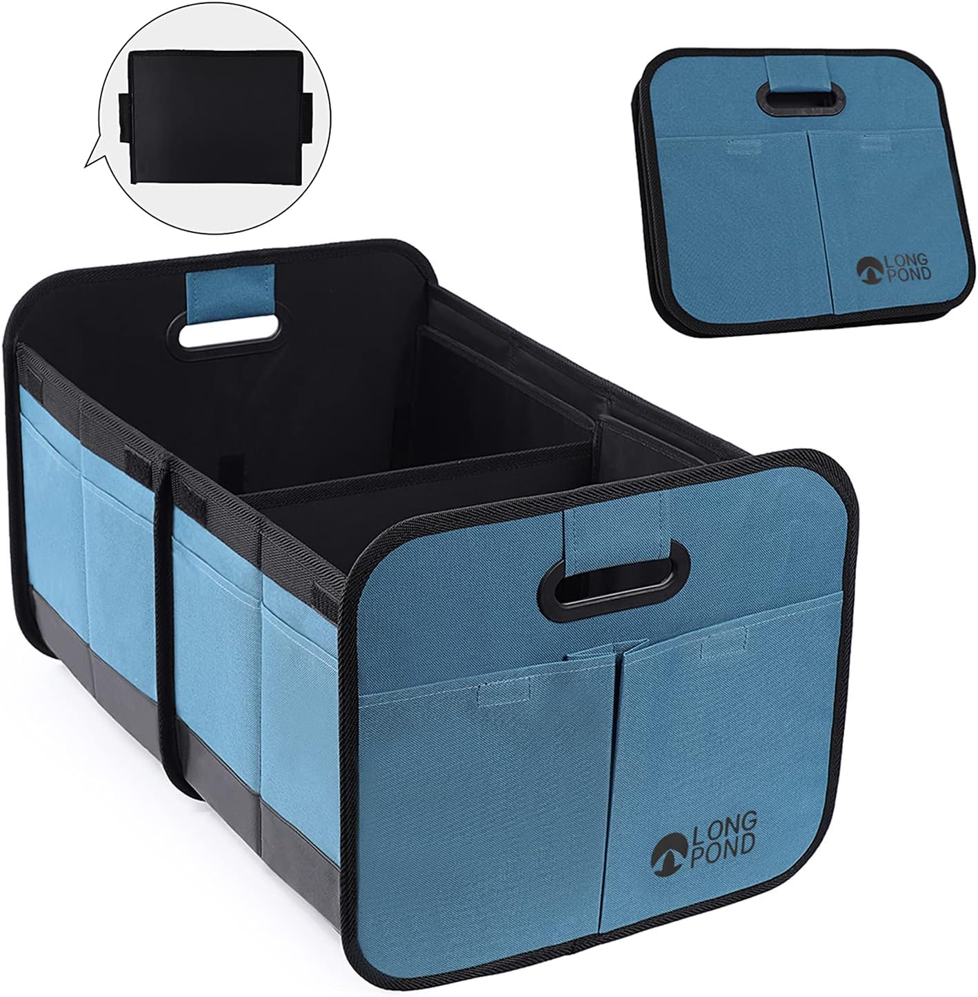 Foldable Car Trunk Organizer with 9 Pockets J505154