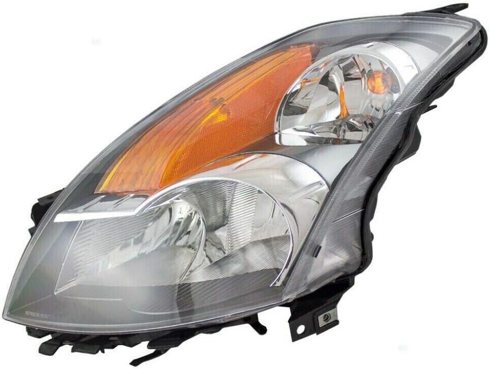 Headlight Assembly 2007 Driver Side Black Bezel Halogen K974