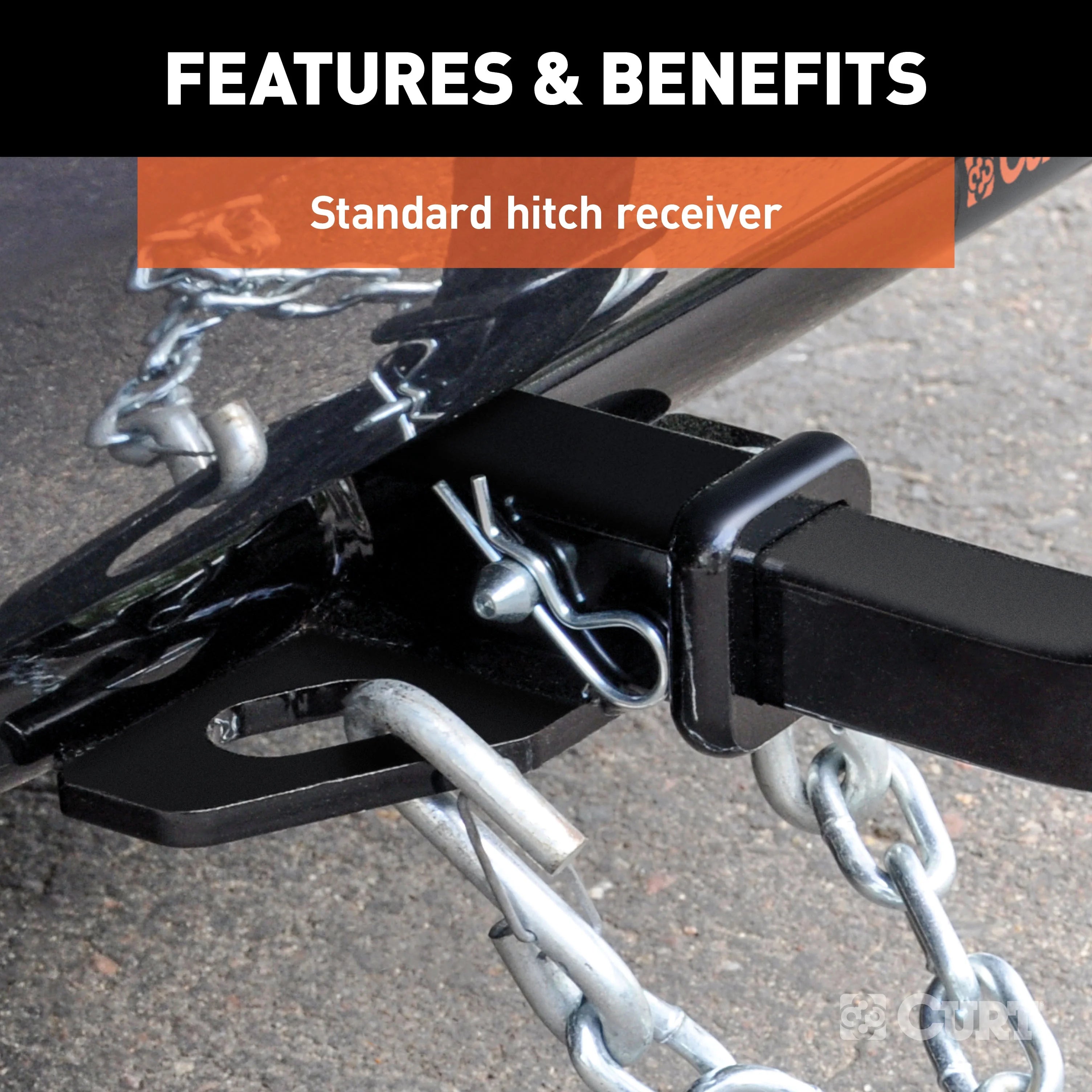 Class 2 Trailer Hitch with Installation Hardware, Pin & Clip P778
