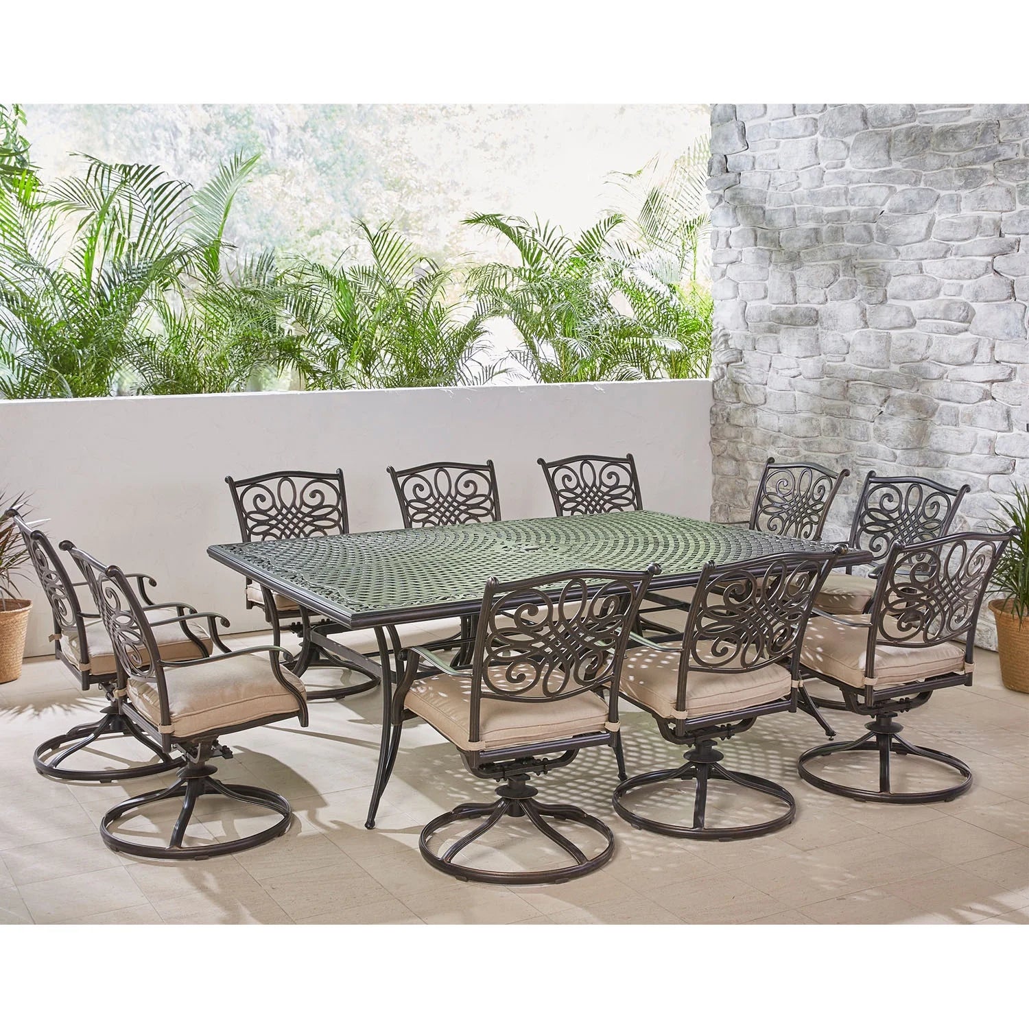 11-Piece Aluminum Outdoor Dining Set S6327