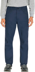 Men’s Fleece Lined Stretch Fabric Pant (Blue,32x32) S943189