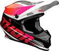 Orange/Black/White Cross Helmet Q8680