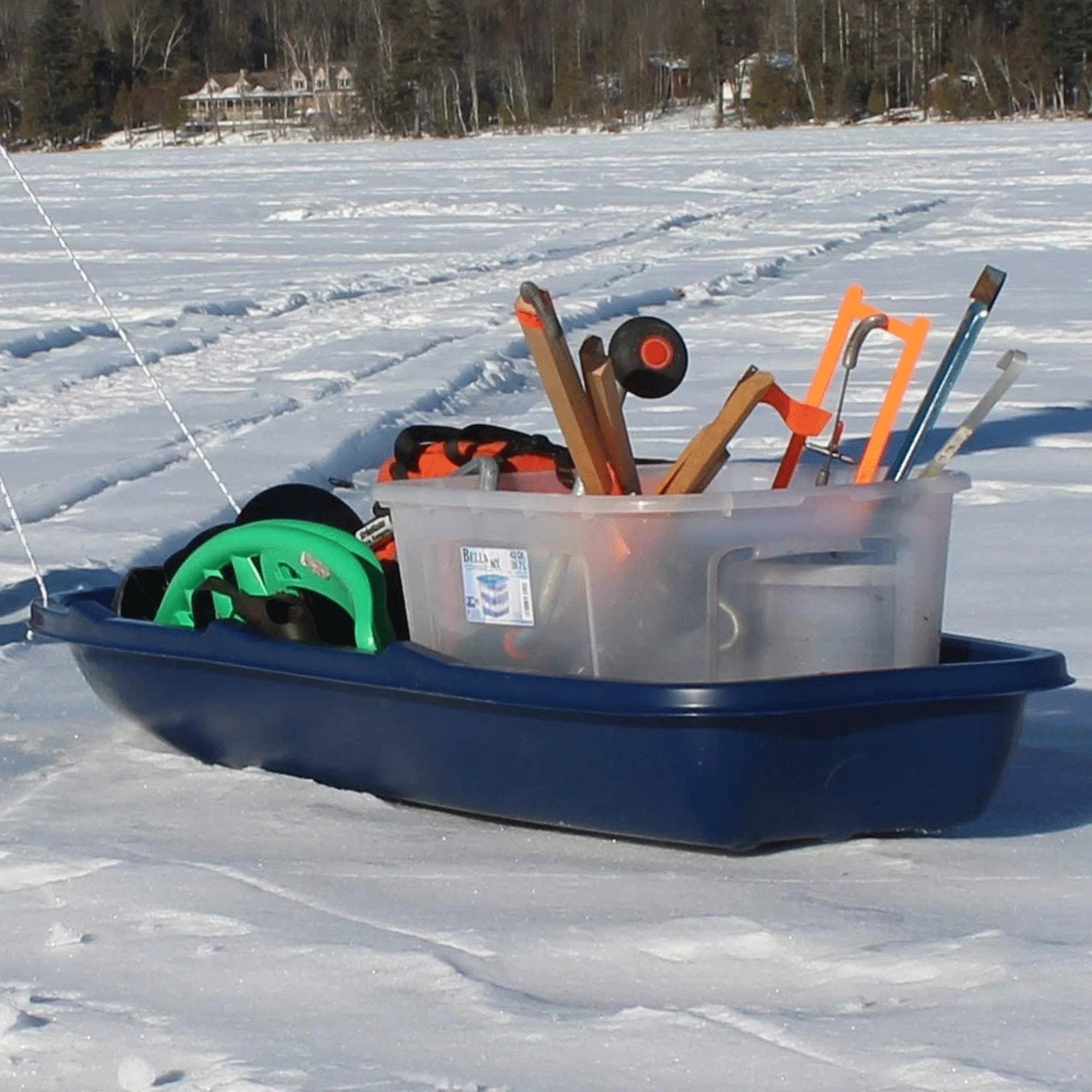 Winter Trek 66" Utility Snow Sled with Tow Rope N593