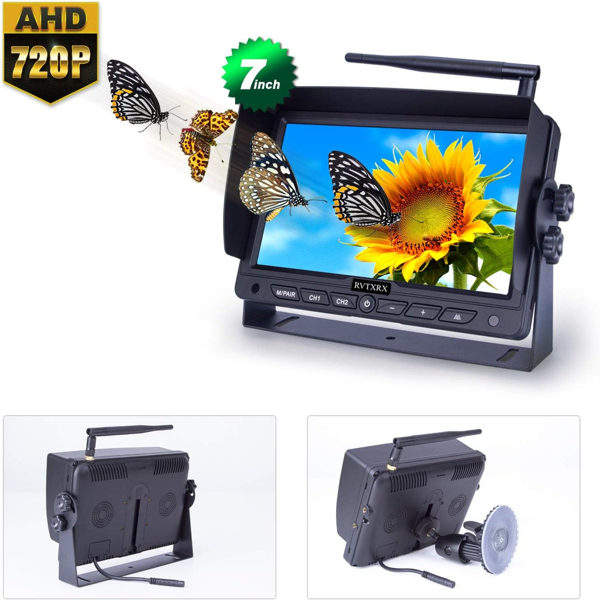 7 Inch Wireless Backup Camera Kit with Night Vision P5735