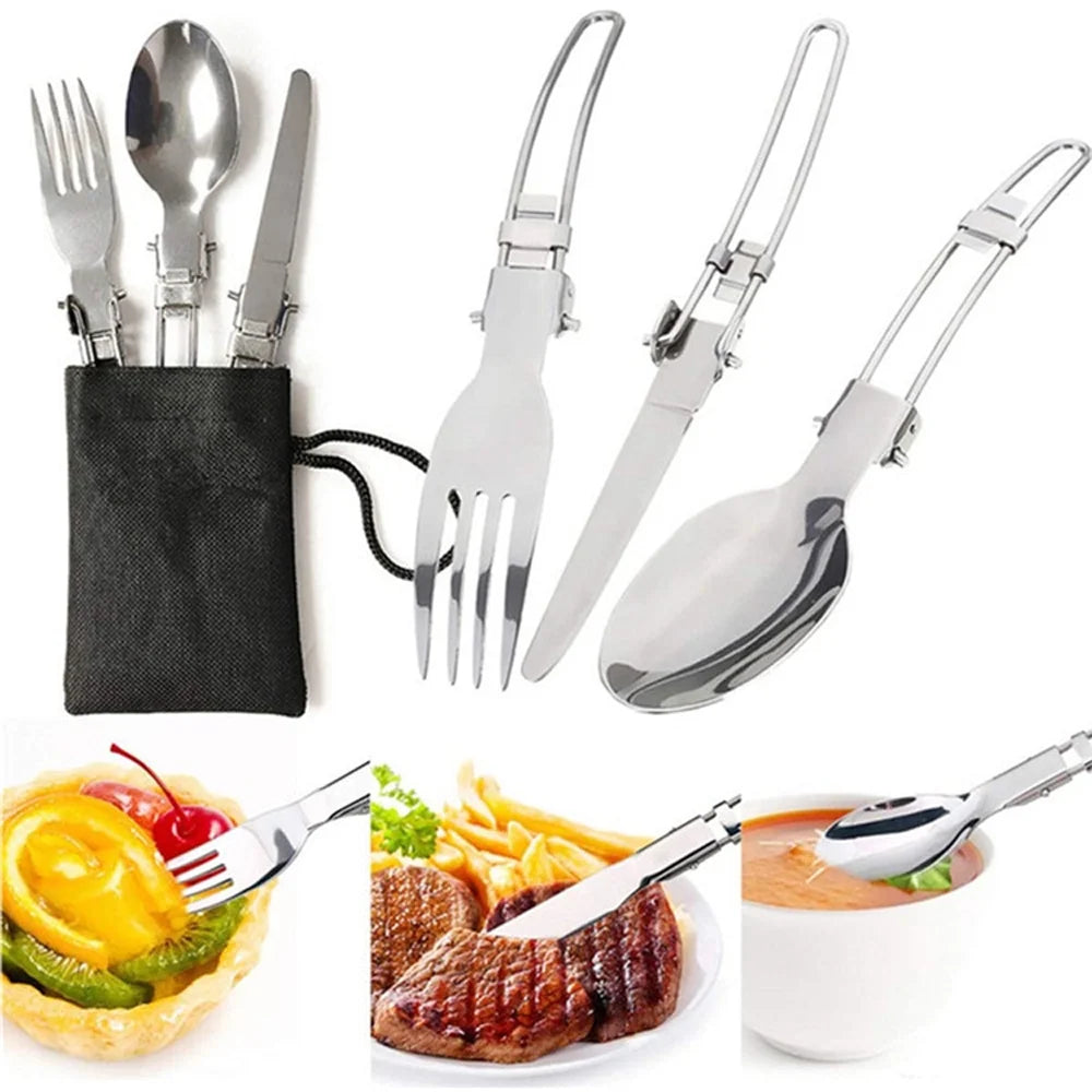 Camping Hiking Cookware Set Portable Pot Kit M547