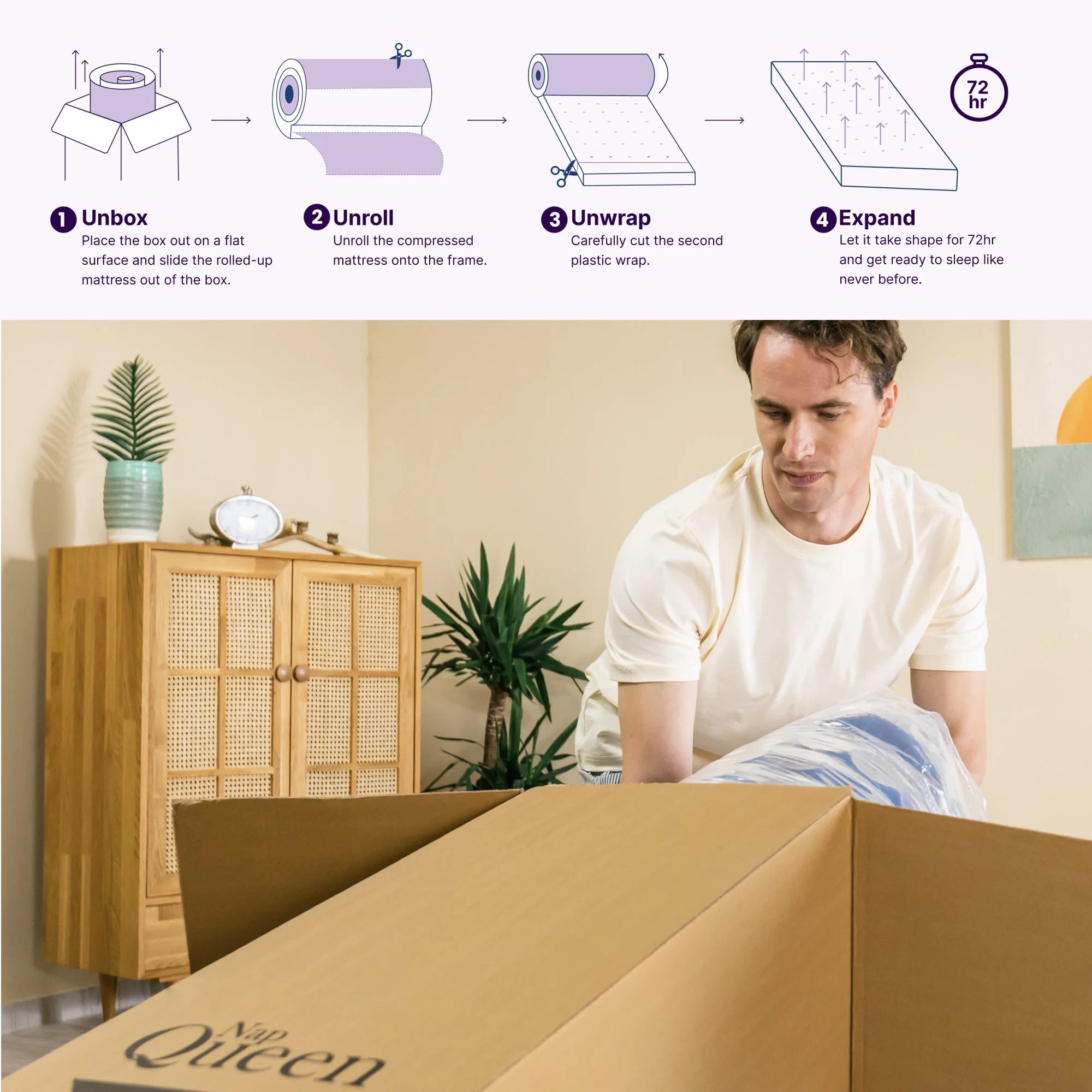 Queen Size Hybrid Mattress J249
