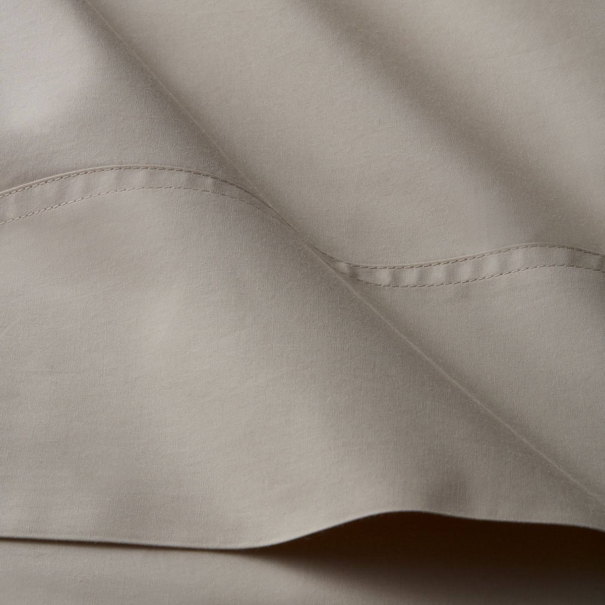 Ivory Queen Size Supima Cotton Percale Flat Sheet S684658