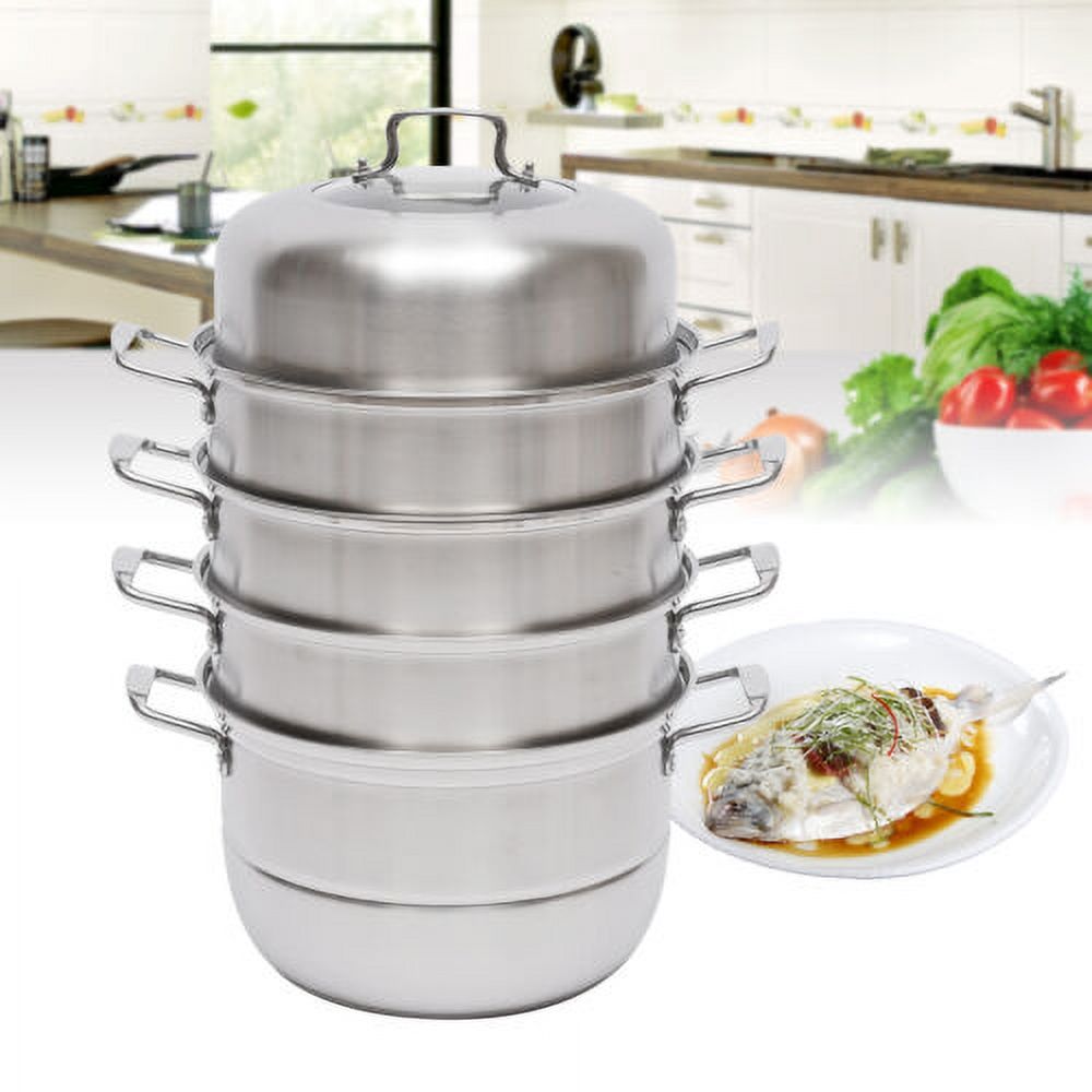 5 Tier Stainless Steel Steamer Cookware G494