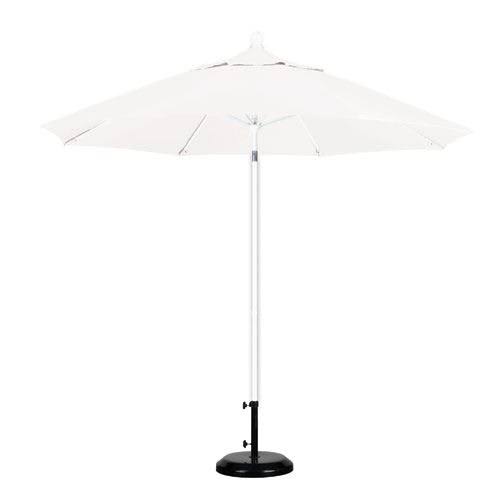 White Olefin Fiberglass Market Umbrella I167020