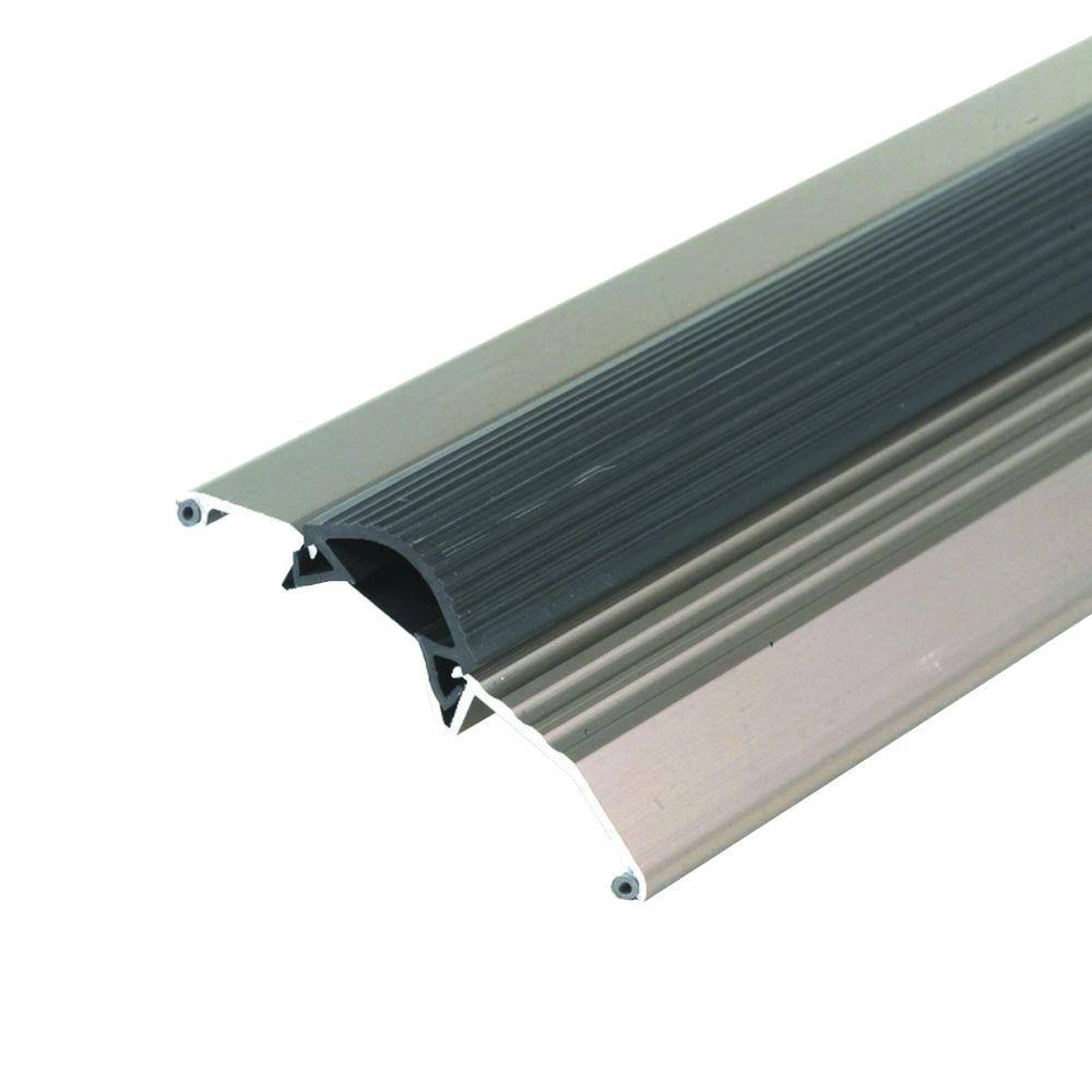 Satin Nickel Aluminum Threshold with Vinyl Seal V1051
