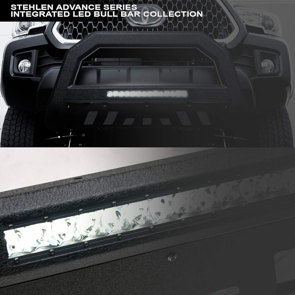 Textured Black Aluminum LED Bull Bar B8761