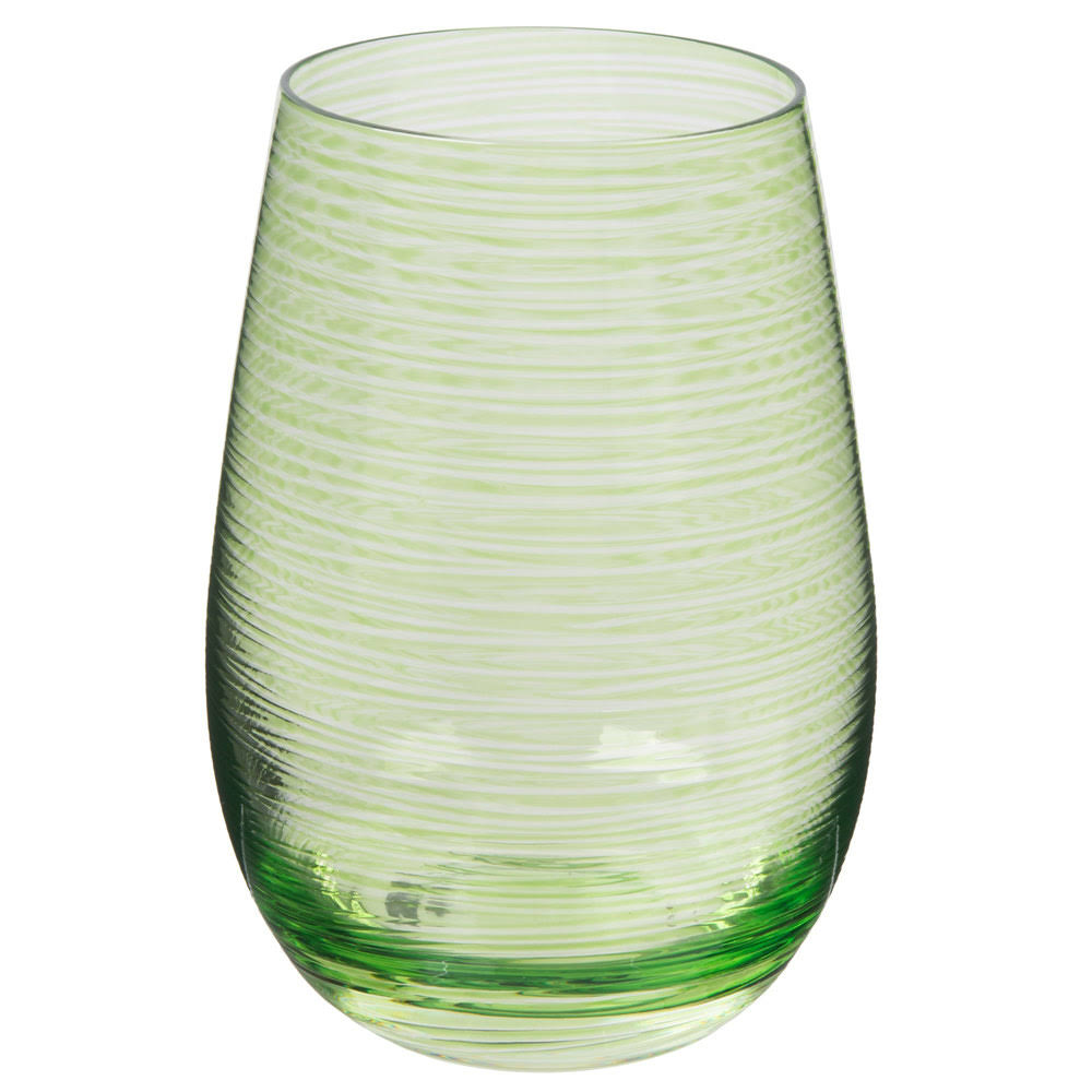 16.5 oz. Green Stemless Wine Glass D368