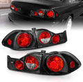 4 Door Brake Taillights Black Set for Honda Accord D568