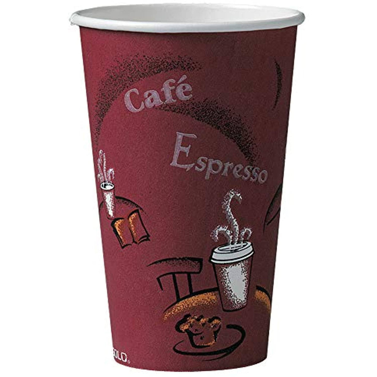 16 oz Bistro Paper Hot Cup (Case of 1000) N1513