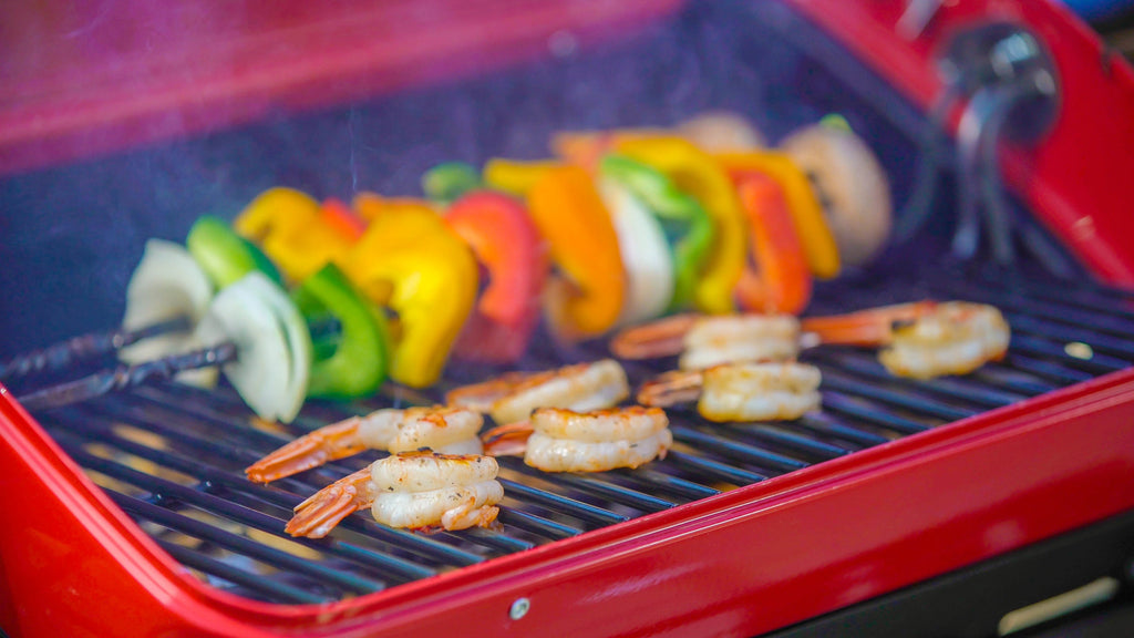 Electric Tabletop Steel Grill with 3-Position Element H89086