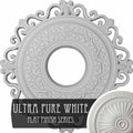 22x22OD x 6 1/4x22ID x 1 3/4x22P Hand-Painted Ultra Pure White Ceiling Medallion L459450