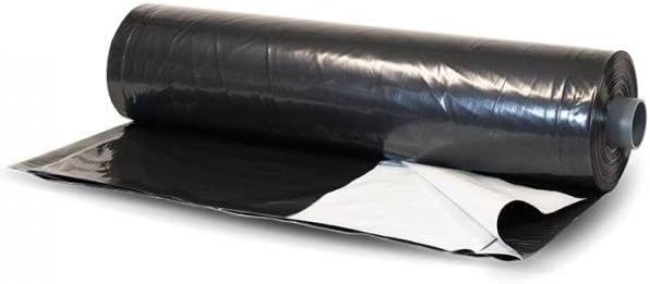 Black/White 6 Mil Polyethylene Plastic Tarp A2452