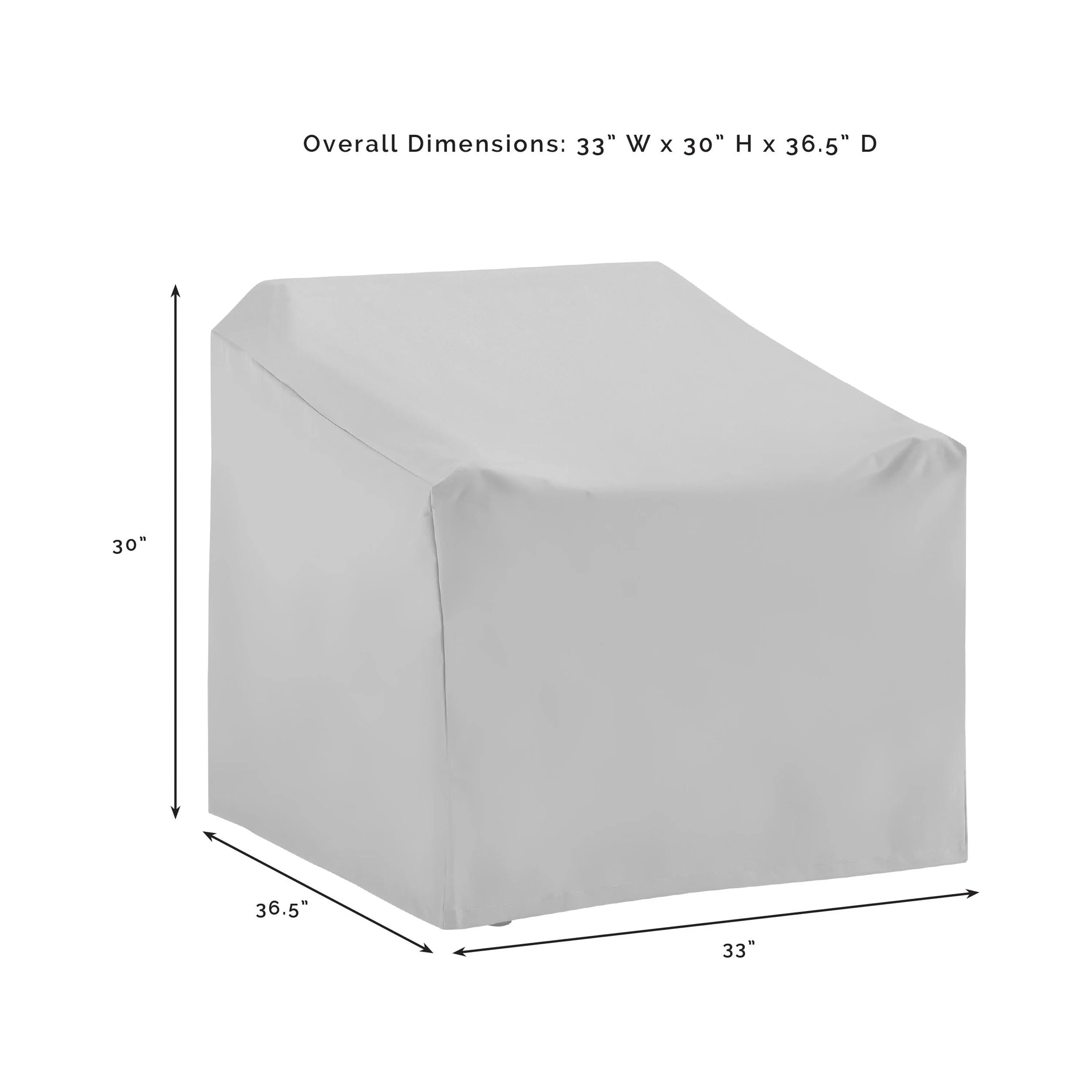 Gray 4 Piece Patio Vinyl Conversation Cover Set M23617