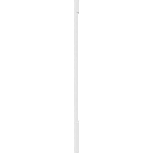8x22W x 60x22H x 2x22P Two Equal Flat Panel PVC Pilaster with Standard Capital and Base (Pair) V1030