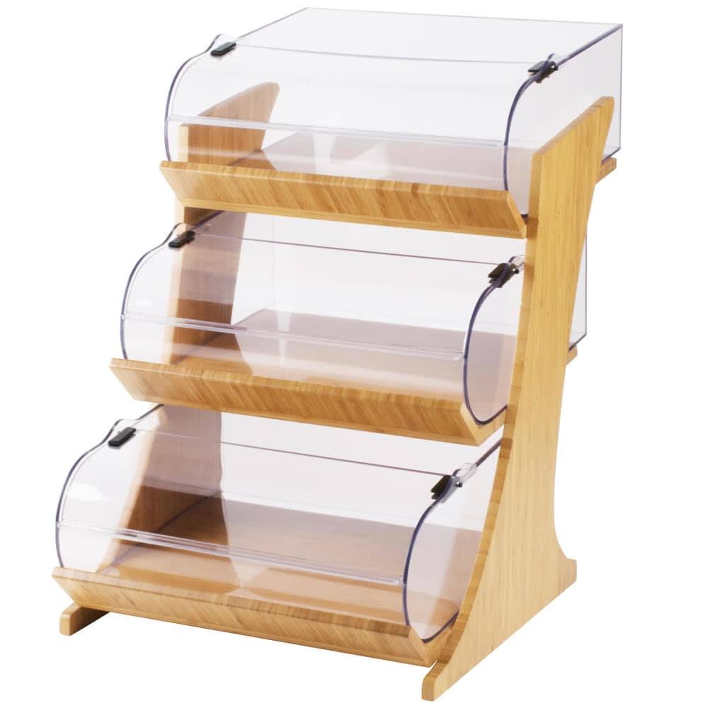 3 Tier Bamboo Bakery Display S315479