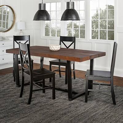 5 Piece Solid Wood Dining Set L1002
