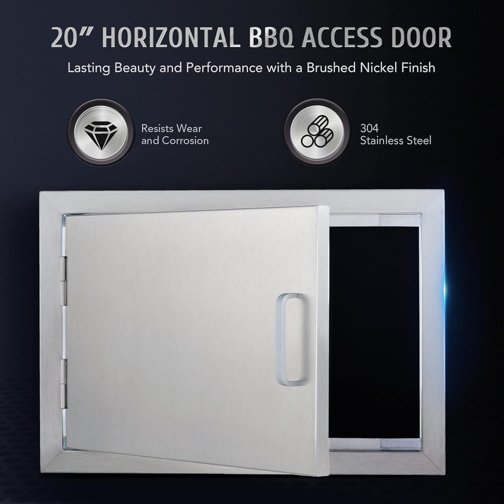 20 W x 14 H 304 Stainless Steel Outdoor Kitchen Access Door K368273