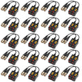 20 Pairs Passive HD BNC Video Balun Transceiver Transmitter AHD/TVI/CVI/CVBS Cable Connectors for CCTV Security Cameras R8729