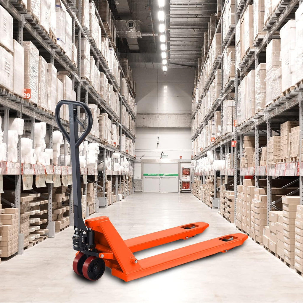 Pallet Jack 6600lbs Capacity, Pallet Truck 48”L×27”W Fork Size B2912